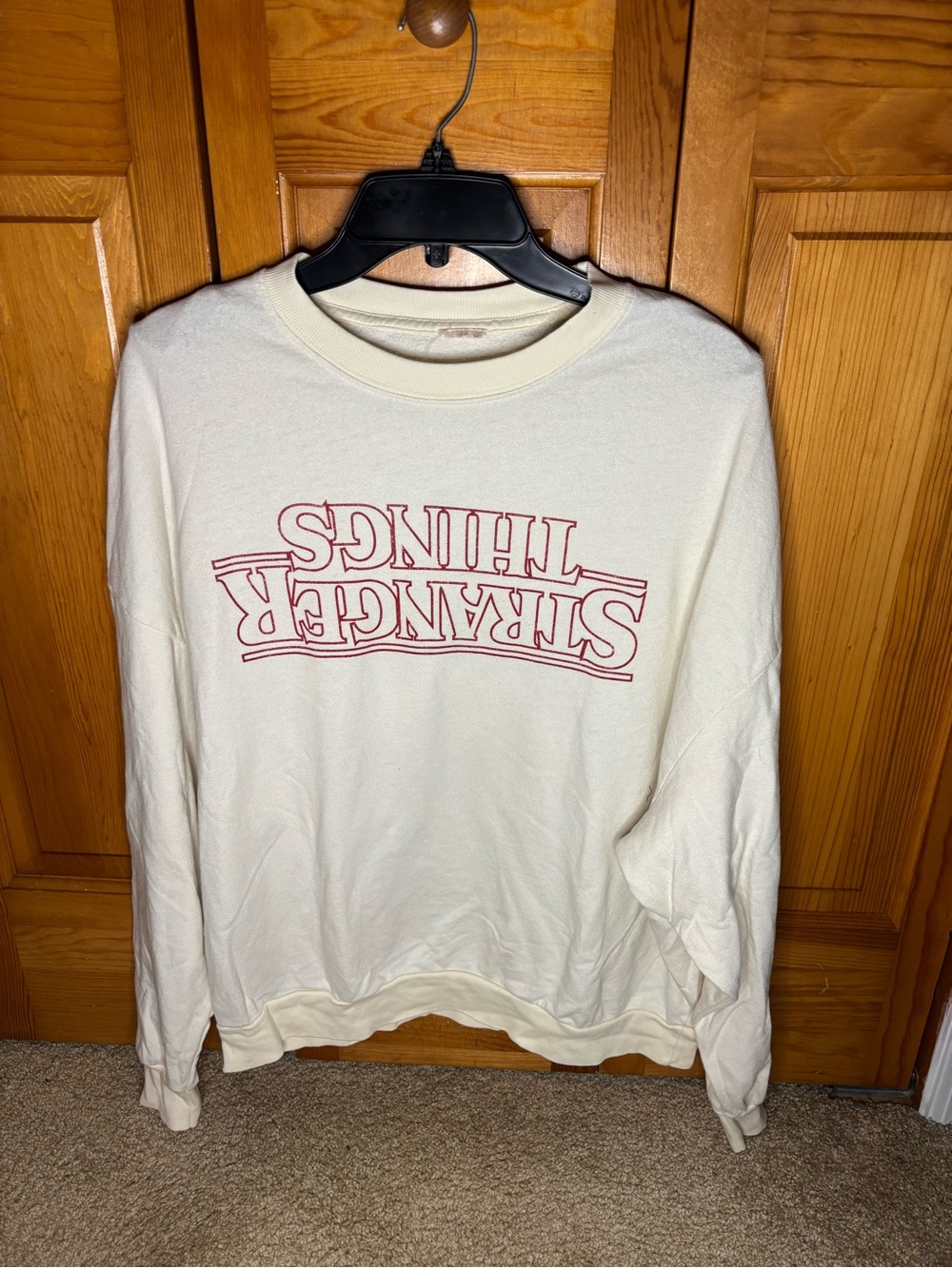 Stranger Things Cream Long Sleeve Tee